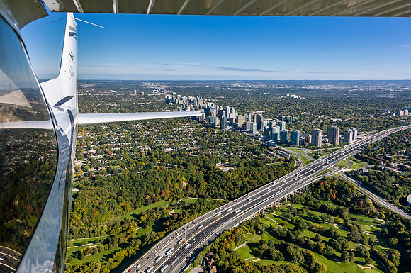 An Aerial view of North York