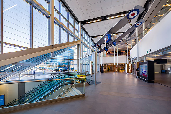 Billy Bishop Toronto City Airport island lobby.